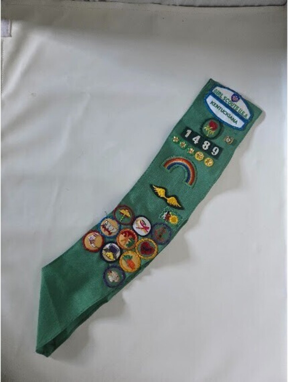 Vintage Girl Scouts Badge Sash Kentuckiana Haunted Hike Cookie Sale 1990 Lot
